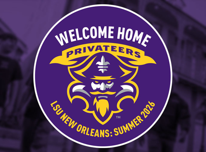 LSU New Orleans Transition Badge
