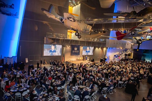 The National WWII Museum U.S. Freedom Pavilion: The Boeing Center is the venue for UNO’s annual Distinguished Alumni Gala.