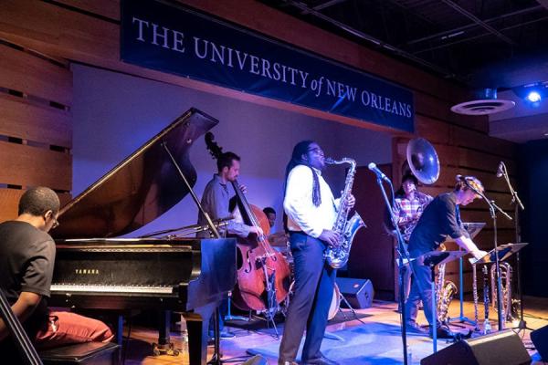 Jazz musicians playing at The Sandbar