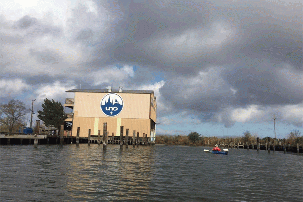 UNO’s Shea Penland Coastal Education and Research Facility (CERF) on Chef Menteur Pass is the site for many Pontchartrain Institute for Environmental Sciences outreach activities.